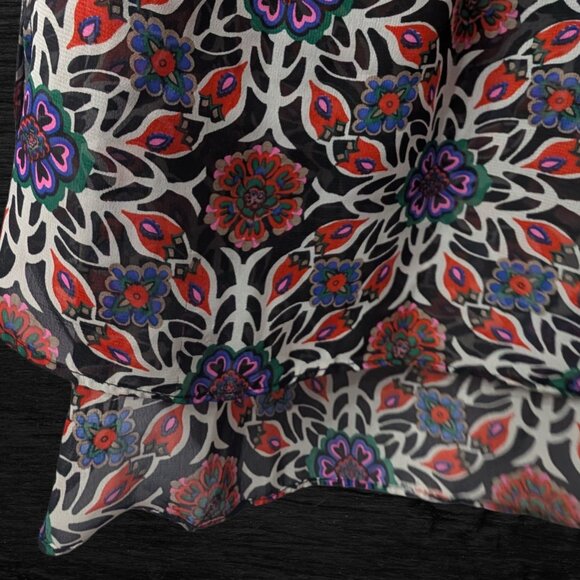 Old Navy High-Low Floral Blouse – Lightweight, Size M - Picture 5 of 8